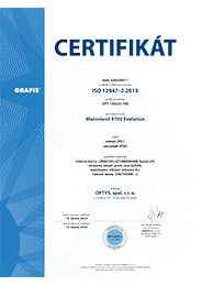 Certificate ISO 12647–2:2013 CZ